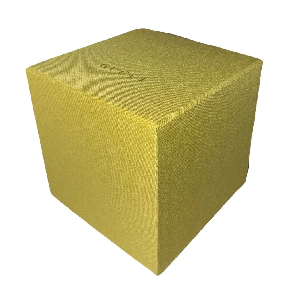Gucci Gift Box And Dust Bag Green Fabric Satin Quilted Jewelry 4.7x4.7